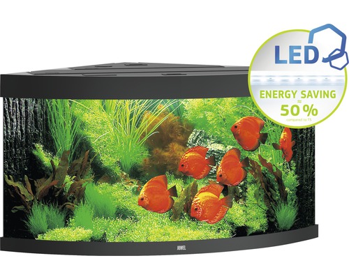 Aquarium Juwel Trigon 350 LED avec éclairage,filtre et chauffage sans sous-meuble noir