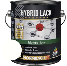 Laque couleur HORNBACH laque hybride laque pour meuble mate satinée blanc glacier 2 l