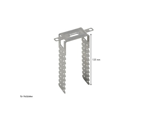 Support de liteau de toiture en métal, 125 mm