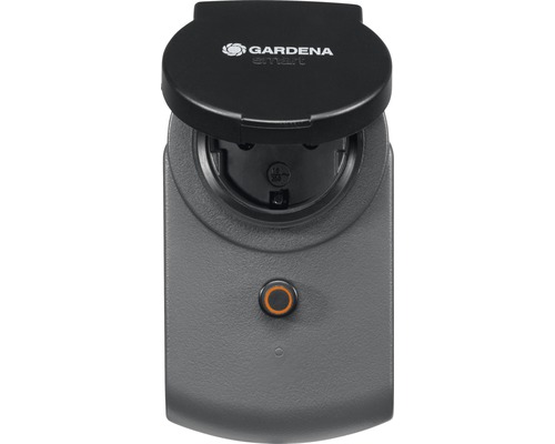 Distributeur d''alimentation Gardena Smart avec couvercle ouvert