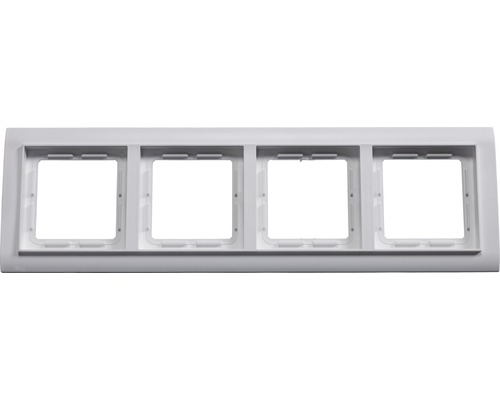 Plaque quadruple interrupteur encadrement Roth Lange ROTH LANGE Primo blanc signal Cadre quadruple pour interrupteurs
