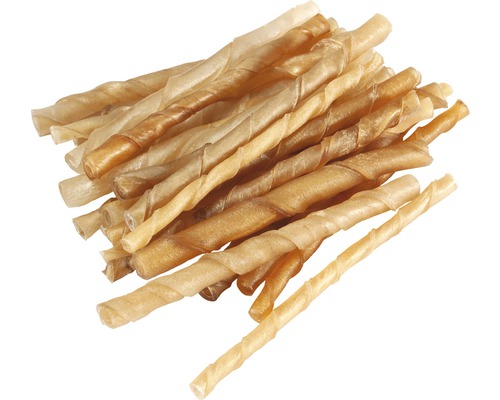 Bâtonnets à mâcher beeztees peau de bœuf ø 7-8 mm 100 pièces friandises à mâcher