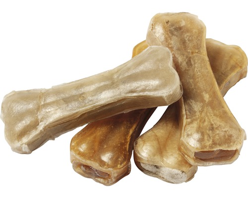 Os à mâcher beeztees peau de bœuf 7,5 cm 10 pièces friandises à mâcher Plusieurs os pour chiens en peau brute