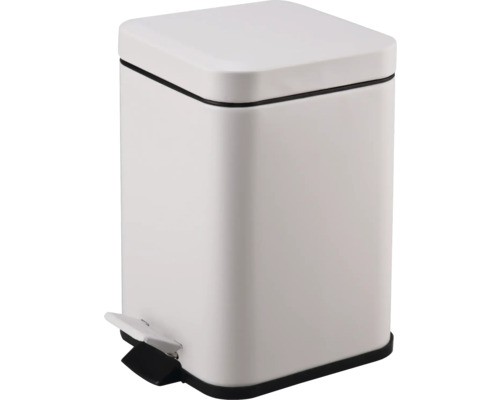 Poubelle à pédale basano Accadia 3L blanc mat Poubelle à pédale basano Accadia 3L blanc mat