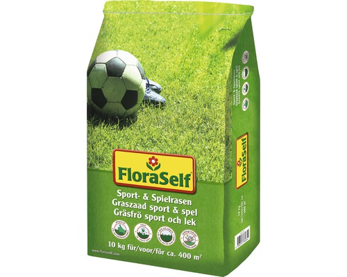 Emballage FloraSelf gazon sport et jeux, 10 kilogrammes pour environ 400 mètres carrés