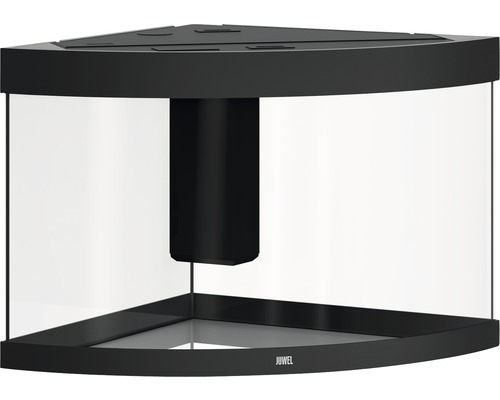 Eckaquarium mit integriertem Filter und Juwel Logo