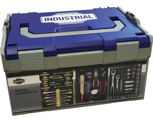 Boîte à outils universelle Industrial L-BOXX 445 x 245 x 358 mm 80 pces bleu/gris/blanc