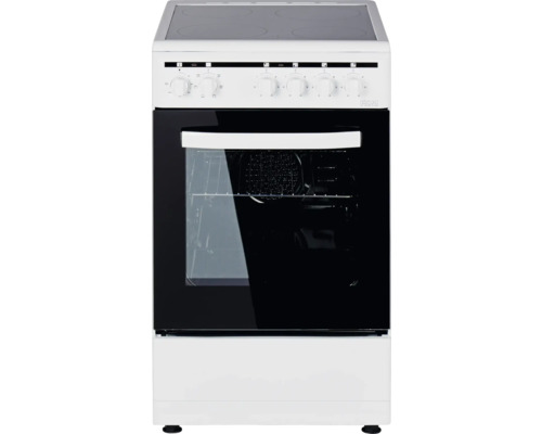 Cuisinière électrique à poser avec plaque vitrocéramique et four