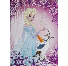 Tableau sur toile Disney Frozen La Reine des neiges Elsa & Olaf 50x70 cm-thumb-0