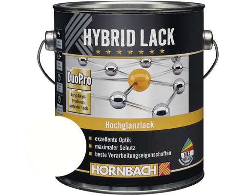 Peinture hybride en pot avec le logo Hornbach