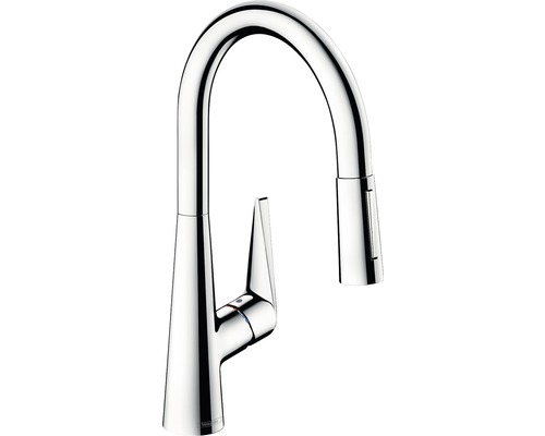 Robinet de cuisine avec douchette hansgrohe Talis S chrome brillant 72813000 Robinet de cuisine avec douchette extractible