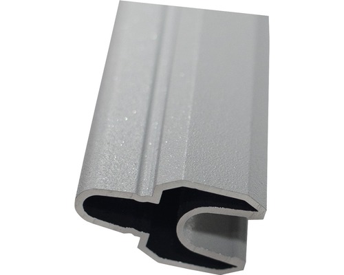 Profilé de jonction en alu GroJa Flex Grande 180 cm gris argent Profilé en aluminium en coupe transversale