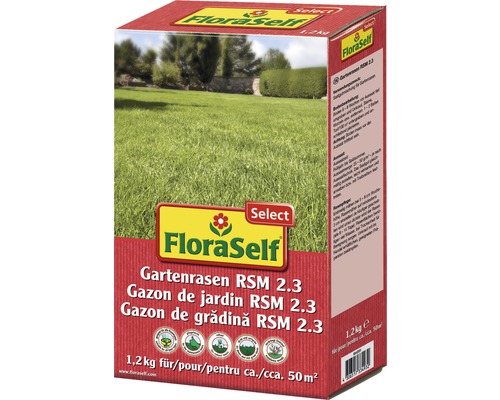 Graines de gazon FloraSelf RSM 2.3 1,2 kg 50 m²