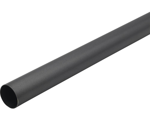 Tringle à rideaux Rivoli anthracite Ø 20 mm 240 cm Tube métallique