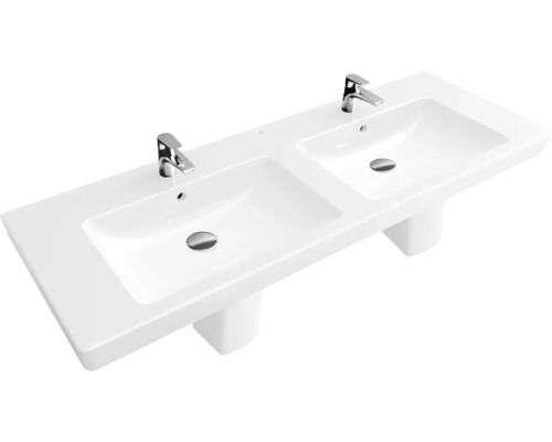 Lavabo double Villeroy & Boch Subway 2.0 130 cm 7175D001 blanc