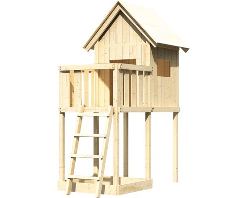 Maison de jeux en bois avec échelle pour le jardin