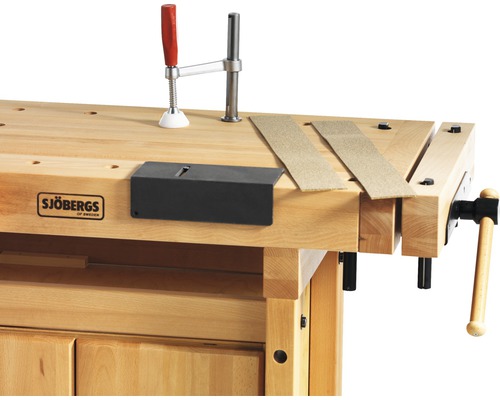 Kit d'accessoires Sjöbergs trou de serrage Ø 25,4 mm pour établi de rabotage Elite Établi avec serre-joint et valet d''établi