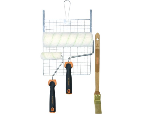 HORNBACH Profi Farbroller Set Meister Polar Weiß 6-teilig