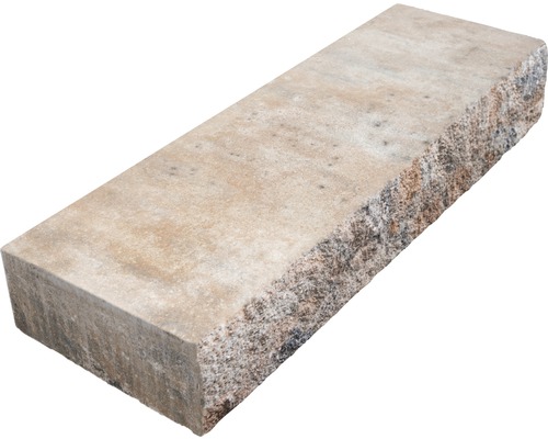 Bloc de marche en béton iStep Passion calcaire coquillier 100x34,5x15 cm