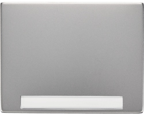 Bascule avec emplacement pour inscription Berker K5 acier inoxydable mat 14267004 Lampe d''orientation avec sortie de lumière vers le bas