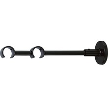 Support profilo pour Rivoli noir 20 cm 2 voies Ø 20 mm