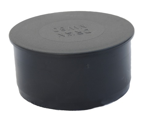 Bouchon pour tuyau de drainage DN 80 mm noir rond-0