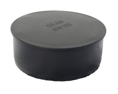 Bouchon pour tuyau de drainage DN 100 mm noir rond