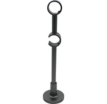 Support Rivoli wire track anthracite 2 tringles