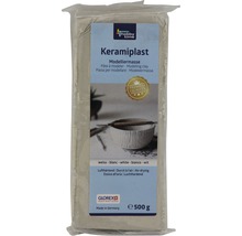 Modelliermasse Keramiplast 500 g weiß