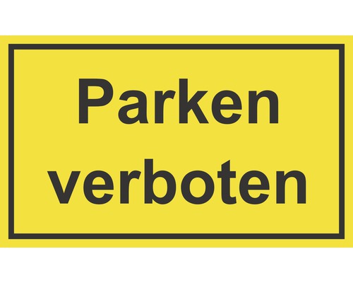 Schild "Parken verboten" 250x150 mm