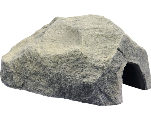 Décoration d'aquarium VARIOGART grotte taille S pierre concassée Cachette en pierre pour animaux de terrarium
