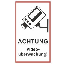 Panneau Attention vidéosurveillance