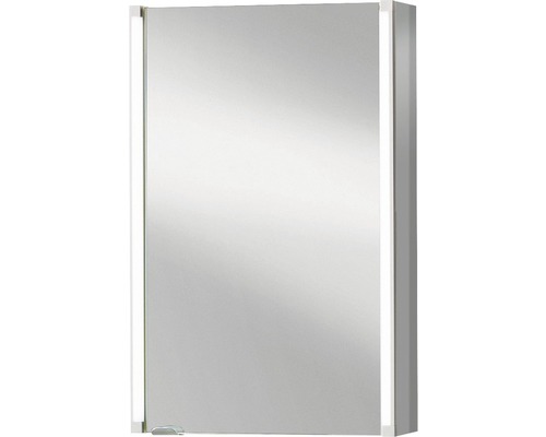 Armoire de toilette basano 42,5 x 16,5 x 67 cm gris 1 porte led IP 20-0