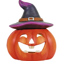 Décoration d''Halloween citrouille avec chapeau de sorcière