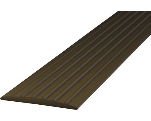 Barre de seuil en PVC souple marron autocollant 35 x 1000 mm
