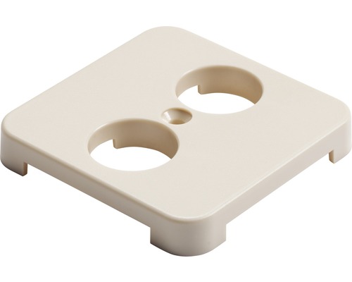 Plaque de recouvrement en plastique avec deux ouvertures