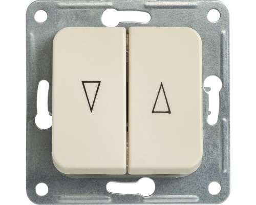 Insert de volet roulant avec bascule double ROTH LANGE Basic blanc électrique Interrupteur de stores avec flèches haut et bas