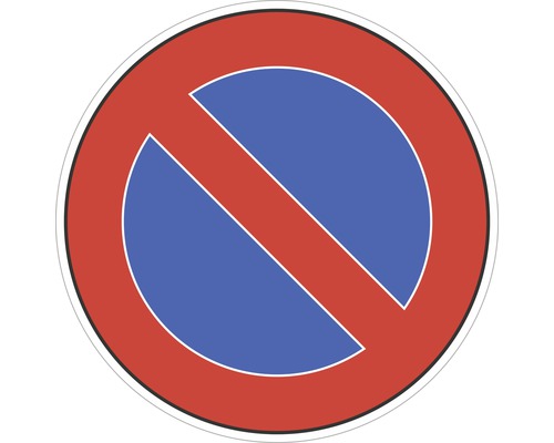 Panneau « Arrêt interdit » autocollant Ø100 mm