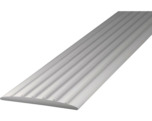 Barre de seuil en PVC souple gris autocollant 35 x 1000 mm