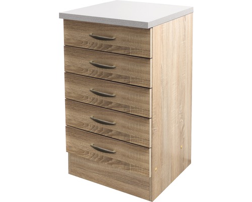 Schubkastenschrank Flex Well Oslo Breite 50 cm sonoma eiche