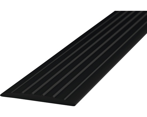 Prinz Übergangsprofil Weich-PVC schwarz selbstklebend 35 x 1000 mm Schwarze Treppenkantenprofil aus Kunststoff