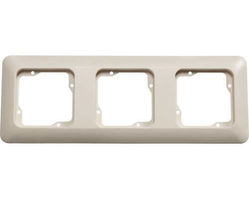 Plaque triple interrupteur encadrement Roth Lange ROTH LANGE Basic blanc électrique Cadre triple pour interrupteurs et prises