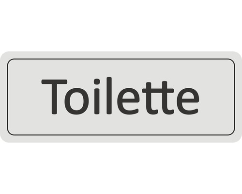 Türschild "Toilette" selbstklebend 45x120 mm
