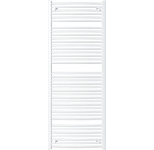 Weißer Badheizkörper mit horizontalen Heizrohren