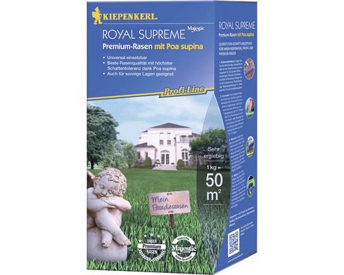 Rasensamen Kiepenkerl P.L. Royal Supreme Premium-Rasen 1 kg 50 m²