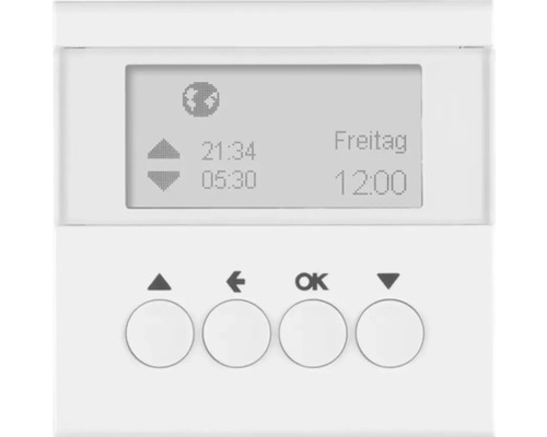 Berker 85741189 Jalousie-Schaltuhr mit Display S1 B3 B7 polarweiß glänzend