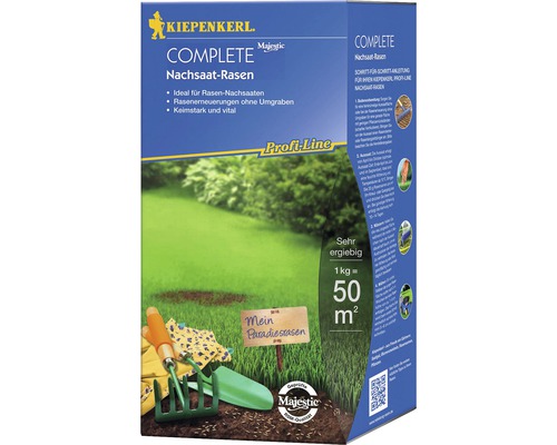 Rasensamen Kiepenkerl P.L Complete Nachsaat-Rasen 1 kg 50 m²