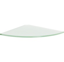 Eckregal aus Glas