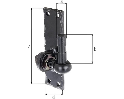 Gond réglable avec dimensions