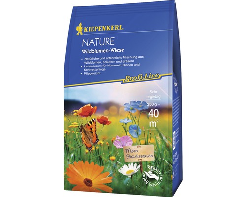 Semences de prairies de fleurs Kiepenkerl P.L.Nature prairie de fleurs sauvages 0,25 kg 40 m²